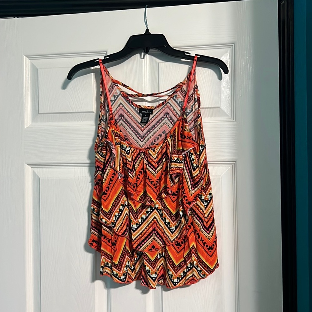 Orange tank top